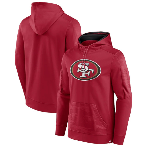 Men's San Francisco 49ers Red On The Ball Pullover Hoodie Men's San Francisco 49ers Red On The Ball Pullover Hoodie